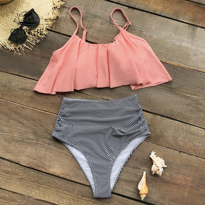 Laura® | Colorful Bikini With Ruffles