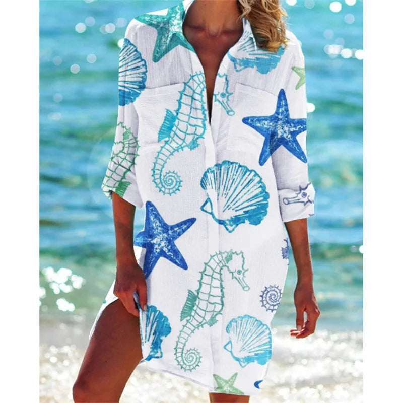 Libby® | Colorful shirt dress