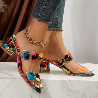Sally® | Colorful orthopedic sandals with heels