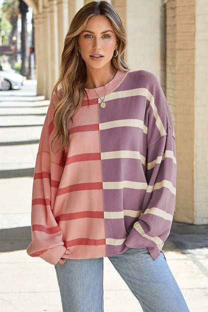 Leontien® | Modern oversized sweater with contrasting colors