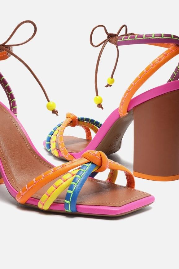 Magaly® | Heeled sandals with knotted strap