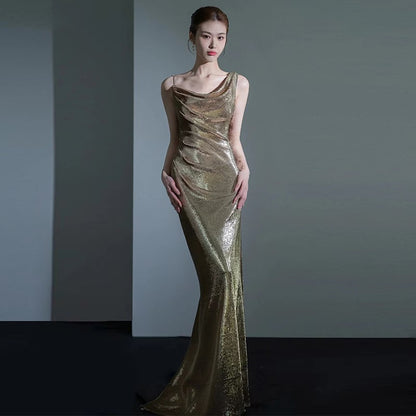 Lydia® | Elegant evening dress for women with sequins and fishtail