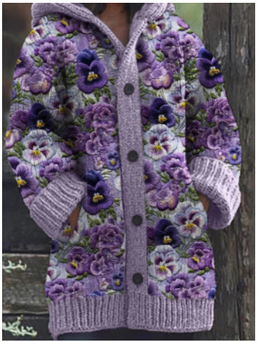 Leire® | Warmly lined hoodie with a cat motif