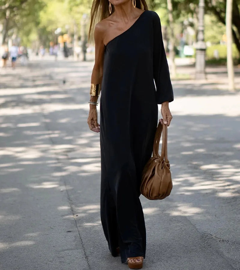 Abigail® | Elegantly flowing one-shoulder dress