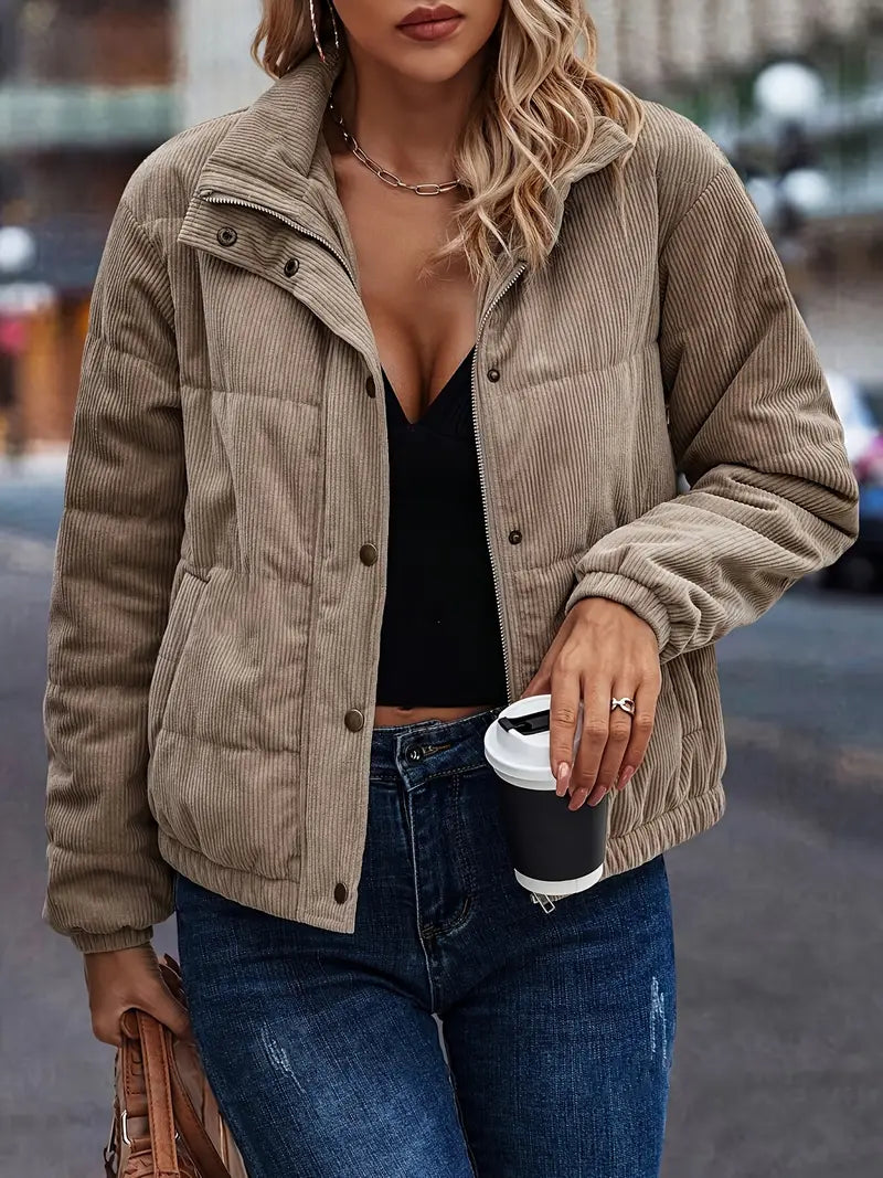 Leila® | Woven quilted coat