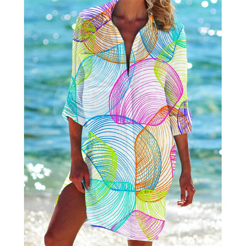 Libby® | Colorful shirt dress