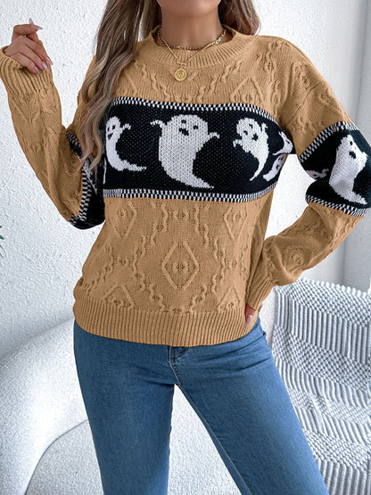 Victoria® | Ghost crew neck long sleeve sweater