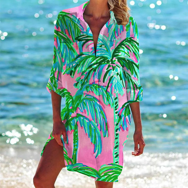 Libby® | Colorful shirt dress