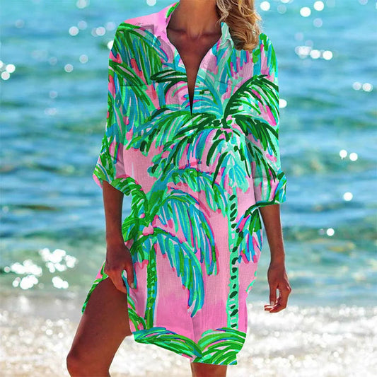 Libby® | Colorful shirt dress