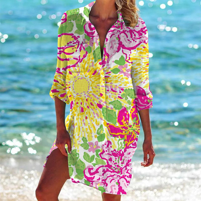 Libby® | Colorful shirt dress