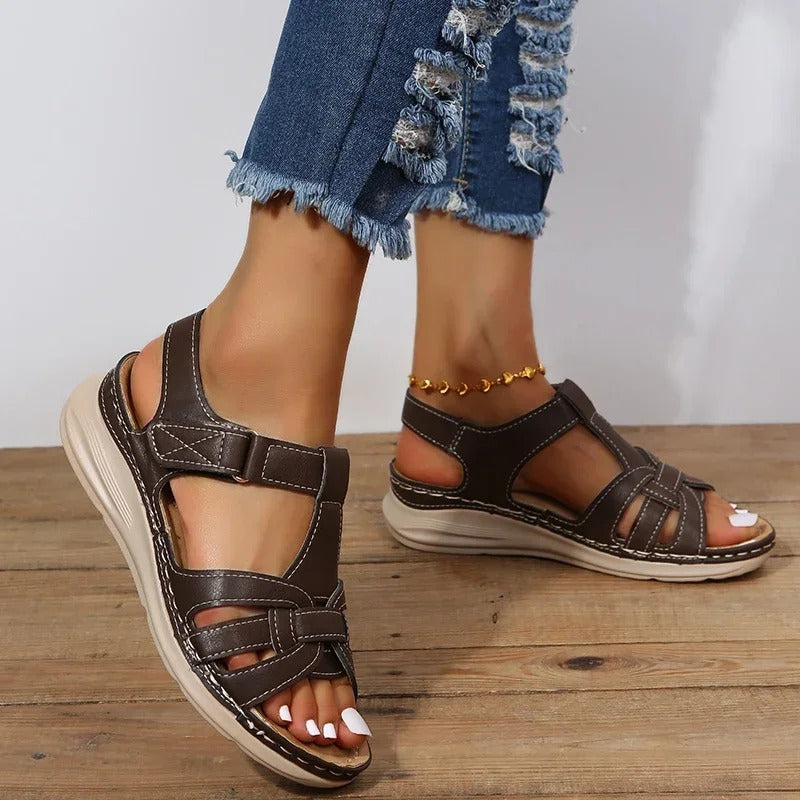 Helena® | Fashionable Leather Sandals For Women