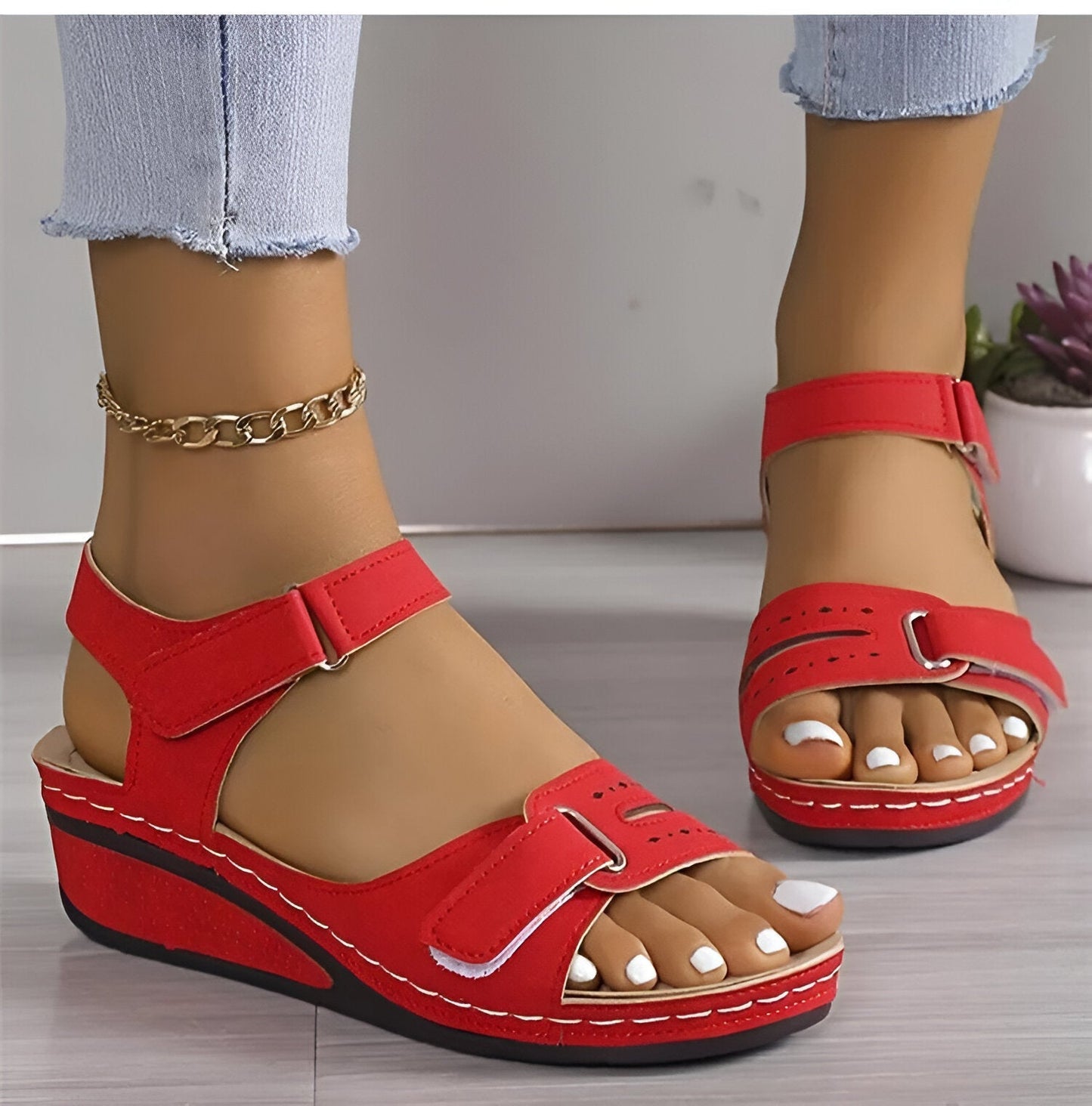 Allison® | Soft elegance wedge sandals