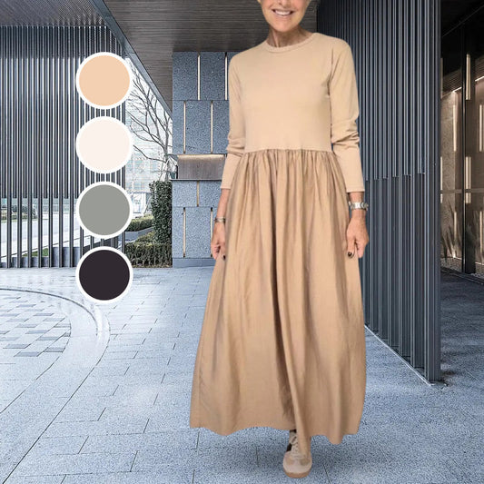 Mabel® | Knitted midi dress with long sleeves