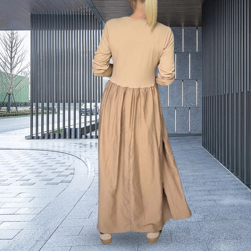 Mabel® | Knitted midi dress with long sleeves