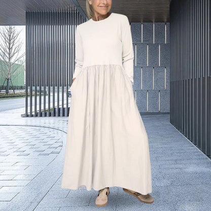 Mabel® | Knitted midi dress with long sleeves