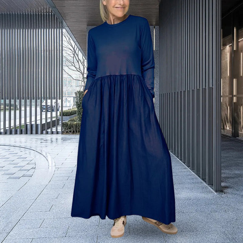 Mabel® | Knitted midi dress with long sleeves