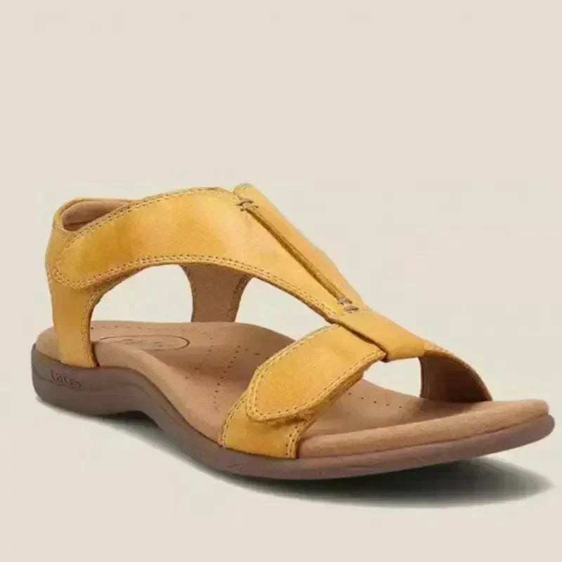 Olga® | Katie Adjustable Leather Summer Sandals With Arch Support