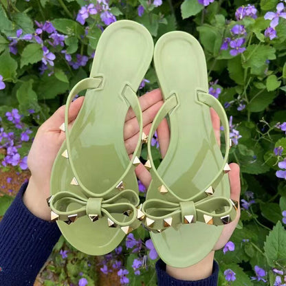 Nikki® | Studded Bow-Knot Flip-Flops Sandals